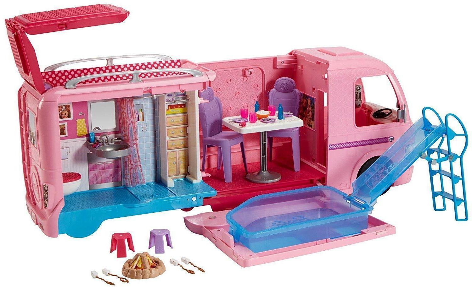 barbie dreamcamper adventure camping playset for ages 3y 