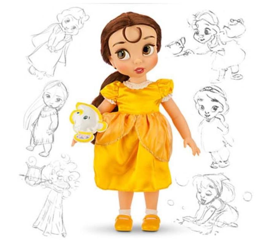 disney store belle animator doll