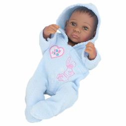 Vinyl Boy Baby Blue Clothes Doll Figure Gifts