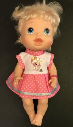 12" 13&rdquo; 14" Inch Doll Clothes for Baby Alive Pink Striped 