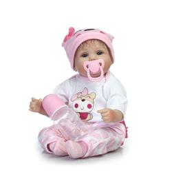 Realistic Cute Newborn Doll Lifelike Pink Toddler Girl