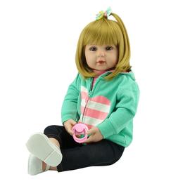 18 Inch Weighted Baby Doll Reborn Girl Blonde Hair Can Use A