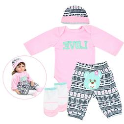 For 20-22 Inches Reborn Baby Doll Clothes Toddler Baby Girl 