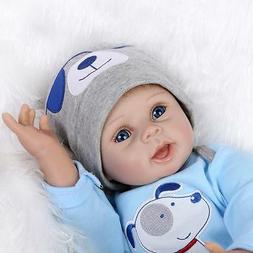 22"Handmade Full Body Silicone Reborn Baby Doll Baby Vinyl b