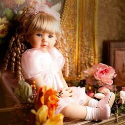 Princess Girl Reborn Baby Dolls Soft Vinyl Reborn Doll
