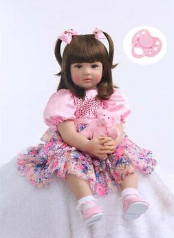 24" Toddler Reborn Girls Doll Gift Newborn Baby Toys Lifelik