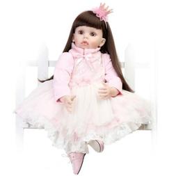 28'' Reborn Toddler Doll Soft Vinyl Silicone Baby Real Girl 
