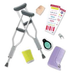 Crutches,cast,bandage For 18" Doll