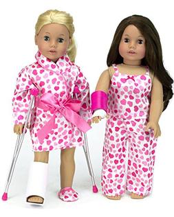Doll Crutches Set: Complete Get Well Soon Set Includes Doll 
