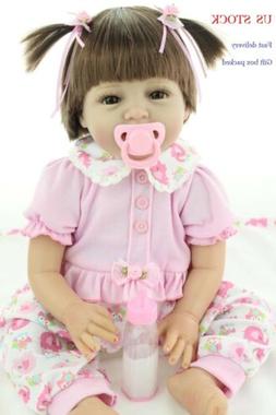 Adorable Newborn Baby 22" Reborn Silicone Doll Vivid Weighte