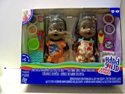 African American Baby Alive Super Snack Twins Luke & Lilly