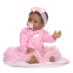 22inch Lifelike Real Black Baby Doll For Girl