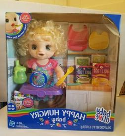 Baby Alive Happy Hungry Baby Blonde Curly Hair Doll Eats Poo