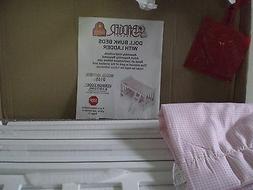 Badger Toys Baby Doll Bunk Bed w/ Ladder & Bedding New Open 