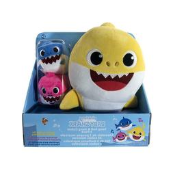 WowWee Baby Shark Sound Doll with Mommy and Daddy Cubes