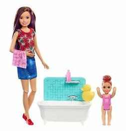 Barbie Babysitter Playset, Brown Hair