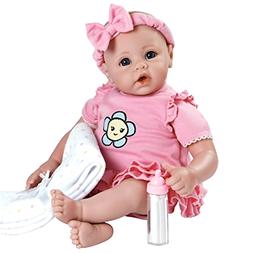 Adora BabyTime Pink 16" Weighted Girl Play Doll Gift Set Ens