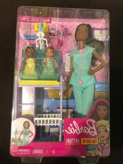 Barbie Careers Baby Doctor Doll Play set, Brunette New