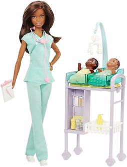 Barbie Careers Baby Doctor Doll Playset, Brunette