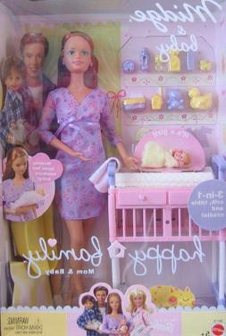 Barbie Happy Family Midge and Baby Doll Set Newborn Version 