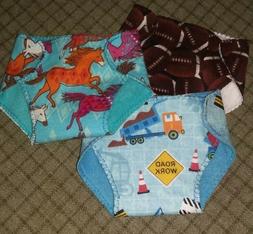 Diapers fit American Girl Bitty Baby doll clothes 3 reversib