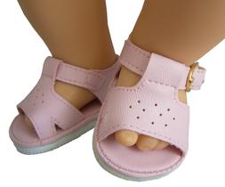 Doll Clothes fits Bitty Baby Pink Sandals 2 5/8 by 1 1/2 inc