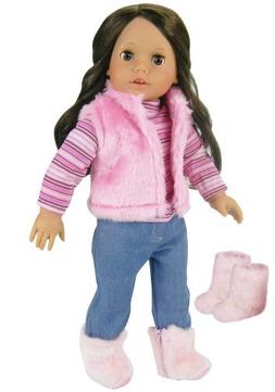 Doll Clothes for 18 Inch Doll 4 Pc. Doll Outfit Set of Pink 