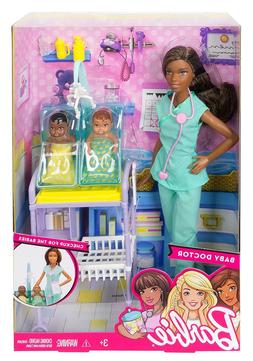 🚛Fast Shipping! Barbie Careers Baby Doctor Doll Playset D