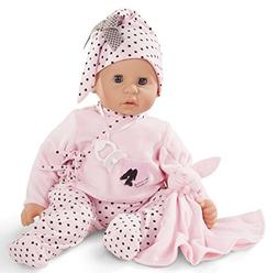 Gotz Cookie 19" Soft Baby Doll in Pink with Blue Sleeping Ey