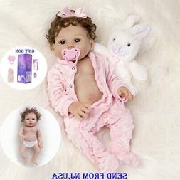 Full Body Vinyl Silicone Baby Girl Lifelike Newborn Gift