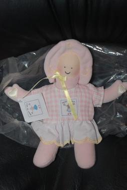 Hugs & Kisses Pink Cloth Doll with Squeaker By Madame Alexan