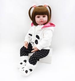 18" Cute Baby Girl Dolls Reborn Silicone Bebe That Looks Rea