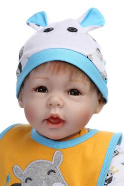 22" Newborn Boy Realistic Soft Silicone Vinyl Toys