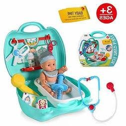 Kids Doctor Kit, 12pcs Pretend Play Toy Set Doctor's Equipme