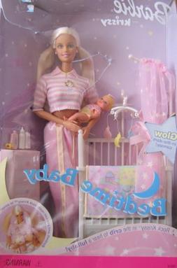 Barbie & Krissy - Bedtime Baby W/ Musical Crib 