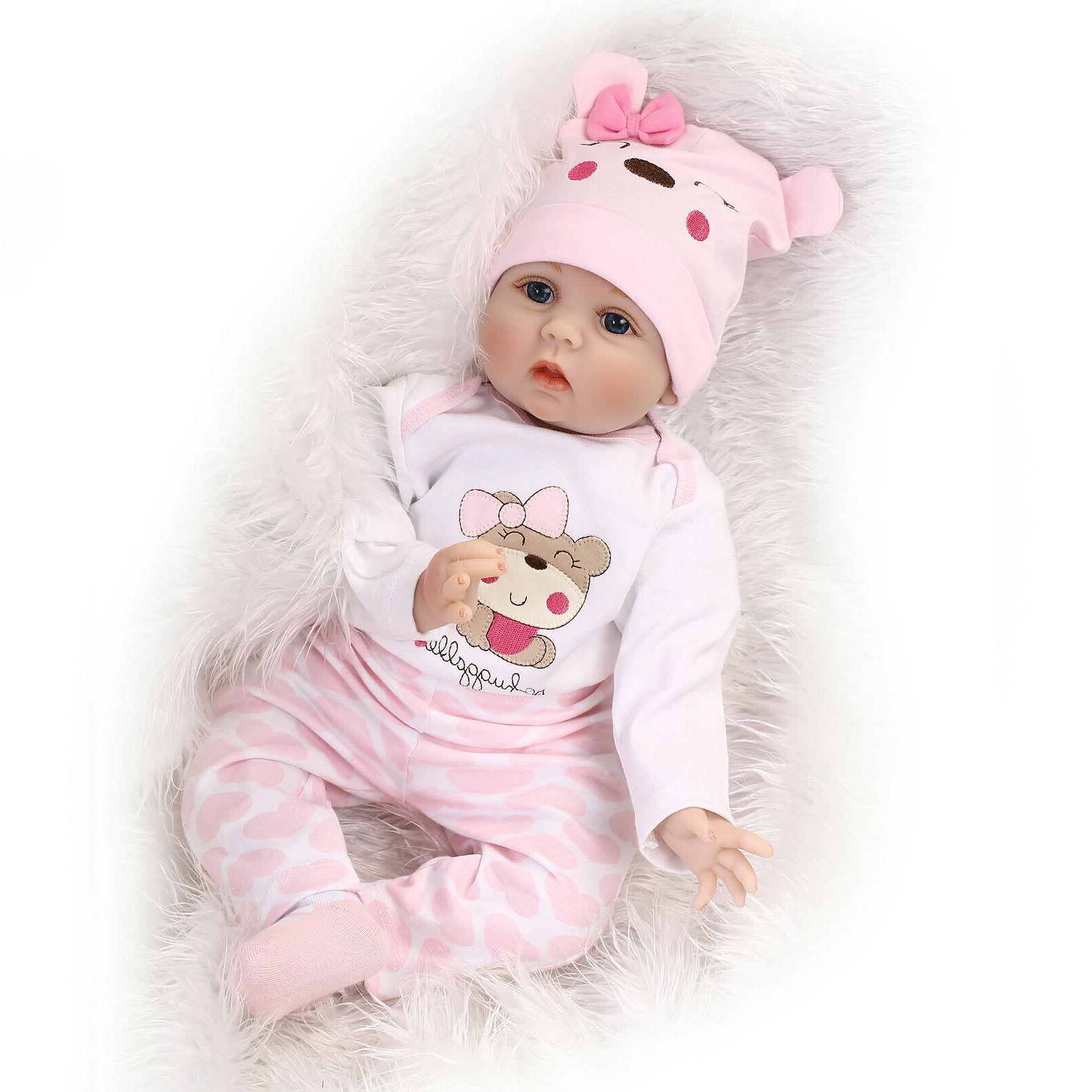 11" Handmade Newborn Baby Girl Vinyl Soft Silicone Realistic