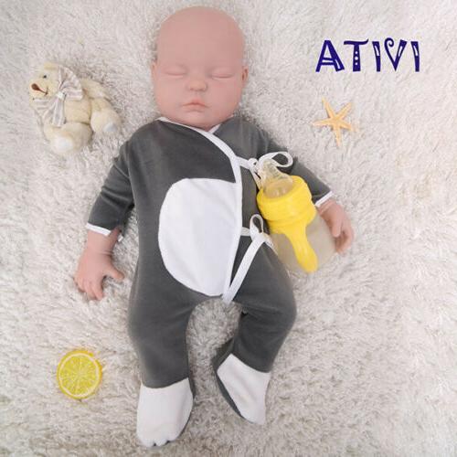 IVITA 18.5'' Eyes Closed Silicone Reborn Baby GIRL Cute Newb