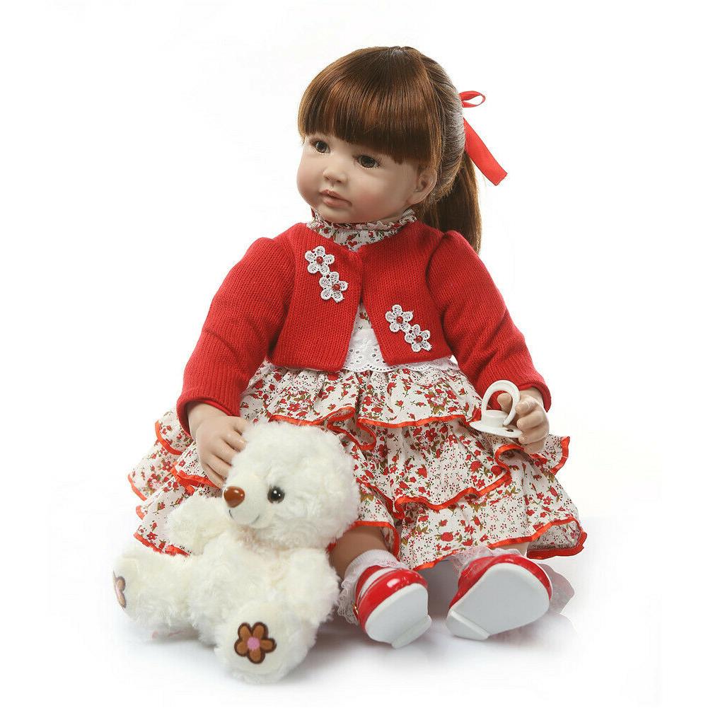 Toddler Girl Doll Handmade Weighted Soft Body Doll