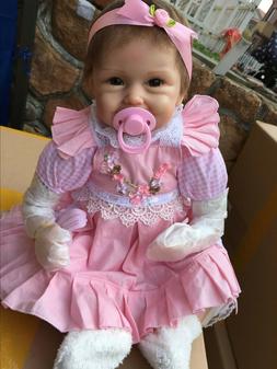 Soft Cloth Body Weighted Realistic Newborn Girl