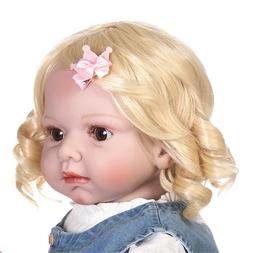 28" Realsitic Girl Doll Blonde Hair