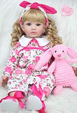 24" Princess Toddler Girl Toddler Toy With Magnetic Pacifier