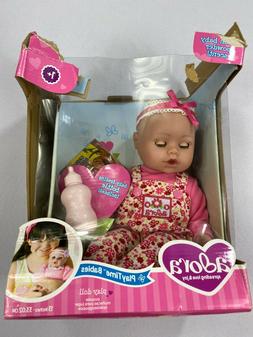 Adora PlayTime Baby Flower Vinyl 13" Girl Weighted Washable 