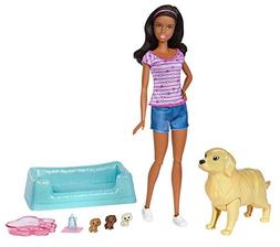 Barbie Newborn Pups Doll, Brunette
