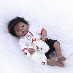 Realistic Black Reborn Toddler 23" Full Body Silicone Bebe R