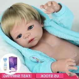 22" Full Body Soft Vinyl Silicone Newborn Boy Doll