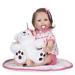 NPK Realistic Newborn Reborn Baby Doll Soft Silicone Vinyl L