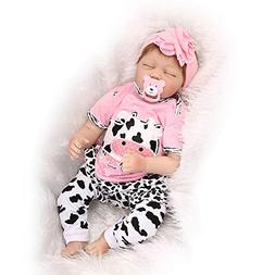 Realistic 22 Inch Reborn Baby Girls Full Body Silicone Vinyl