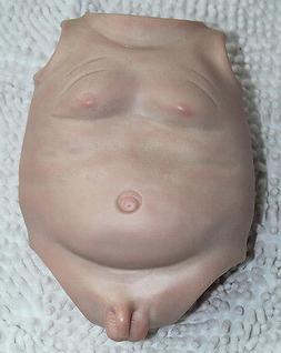 Reborn Baby Doll Male Painted Belly Soft Vinyl Boy Belly for