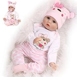 NPK Reborn Baby Doll Girl 22" Look Real Silicone Vinyl Handm