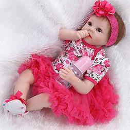 NPK Reborn Baby Doll Red Ballet Skirt Girl Soft Silicone Vin